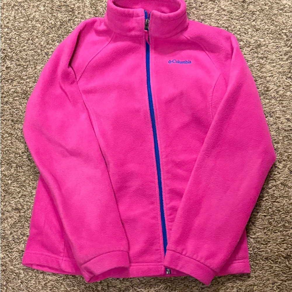 Kids Columbia Bright Pink Fleece Jacket